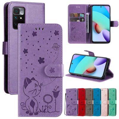 เคสหนังสำหรับ Xiaomi Redmi,สำหรับ Xiaomi Redmi Note 10 Pro Mi 10T 11T 11 Lite 5G Redmi 10 9 9A 9C 9T 9S 10S เคสฝาพับใส่บัตรแบบกระเป๋าสตางค์