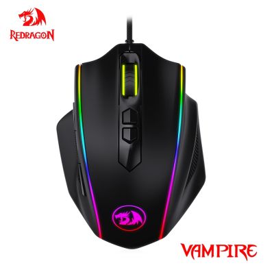 Redragon Vampire RGB Vampire USB Wired Gaming Mouse 10000 DPI 8 buttons mice Programmable ergonomic For Computer PC Gamer M720