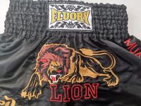 Embroidery lion muay thai shorts