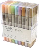 Copic Ciao ชุดปากกาทำเครื่องหมายเริ่ม,36สี/สินค้าแท้ส่งจากญี่ปุ่น