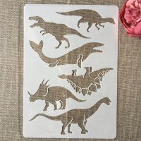 A4 29cm Prehistoric Dinosaur DIY Layering Stencils Painting Scrapbook Coloring Embossing Album Decorative Paper Template