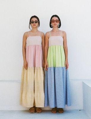 Summer Palette Dress - The Summer Project / ชุดเดรสยาว สายเดี่ยว