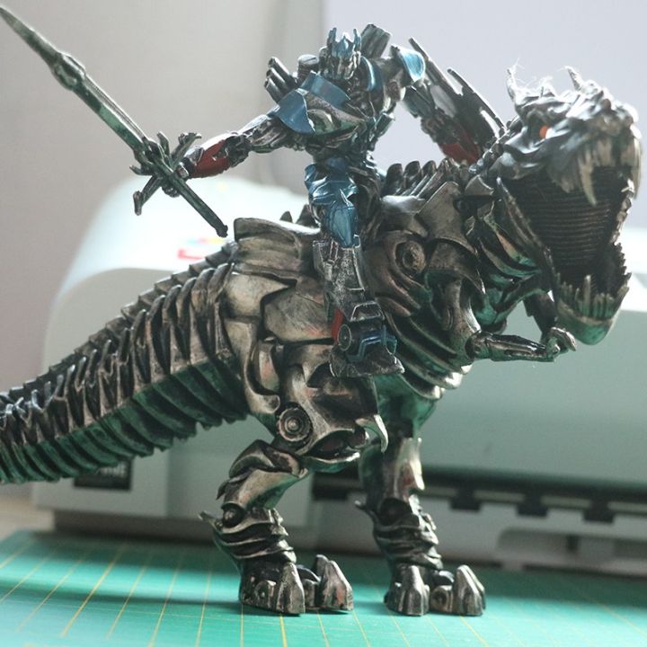 tyrannosaurus-rex-grimlock-รูปการกระทำหม้อแปลงไฟฟ้า4อายุของมหาวิบัติ-optimus-prime-รูป