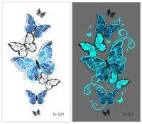 Luminous Tattoo Stickers for Women Arm Face Glowing Tattoos Body Art Tattoos Snake Butterfly Electric Syllable Party Tattoo 2022 Stickers