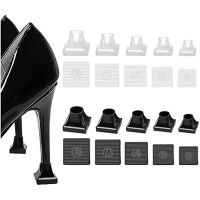 2Pcs Non-slip Heel Stoppers Round Protective Silence High Heel Protector Covers for Bridal Wedding Party Woman Stiletto Dancing Shoes Accessories