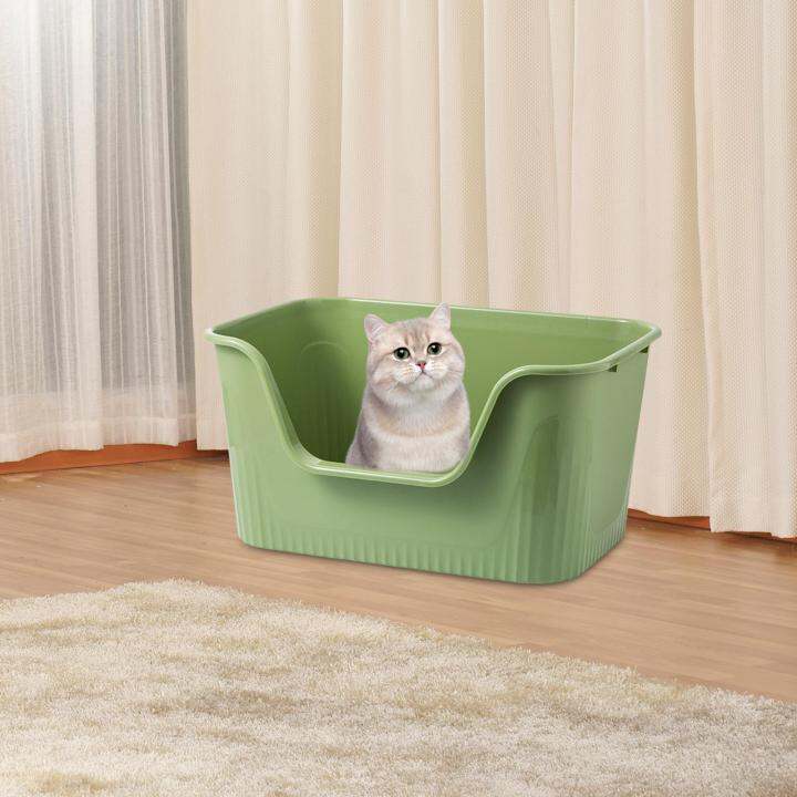 Kokfary Cat Litter Box Portable Deep Loo Large Space Bedpan Open Top ...