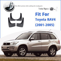 บังโคลนสำหรับโตโยต้า RAV4 2001-2005ด้านหน้าด้านหลัง4ชิ้น Mudflaps Mudguards อุปกรณ์เสริมในรถยนต์อัตโนมัติ Styline สาดยามพิทักษ์โคลนพนัง