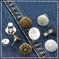 【cw】 Adjustable Reduces Inch Removable No Sew Pants Buttons Jean Button Pins Buttons For Jeans Fit Instant