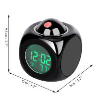 Led Digital Alarm Clock English Voice Timekeeping Projection Clock Function Creative Bedroom Lazy Alarm Clock Desktop Clock