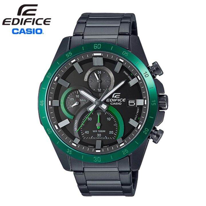 Casio Edifice Ori EFR 571DC 1A Chronograph Black Metal Snless