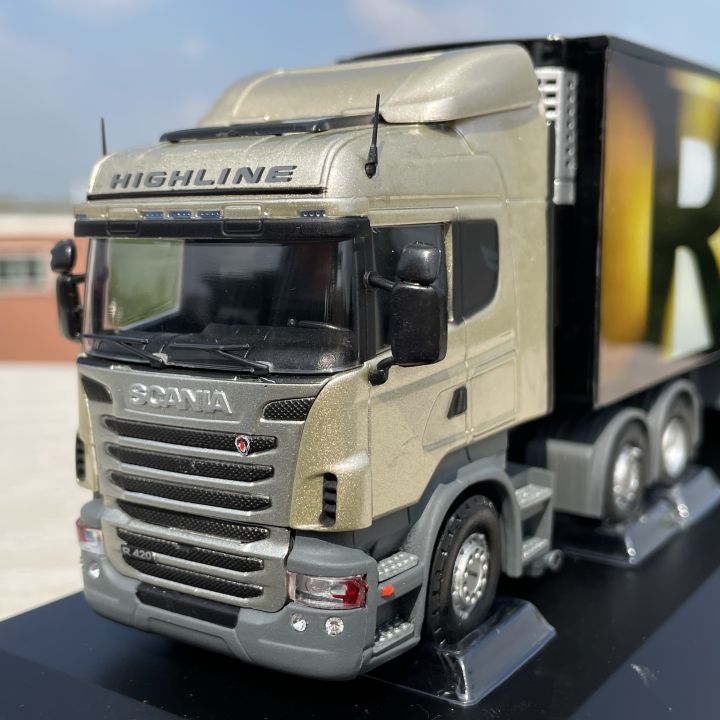 1-50-scania-r420รถพ่วงรถบรรทุกหนักรุ่น-diecast-ล้อแม็ก