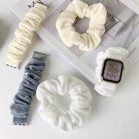 【YP】 40/44mm SE8 7 6 5 Soft Silky for Band 49Ultra 38/42mm 4 3 2 1 Iwatch 41/45mm Stretch Scrunchies