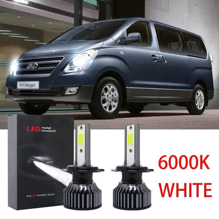 new-หลอดไฟหน้าฮาโลเจน-led-6000k-สีขาว-แบบเปลี่ยน-สําหรับ-hyundai-grand-starex-2008-2018-2-ชิ้น