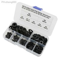 Home Improvement Gasket 7 Sizes Black Washer Assortment Kit Screw Bolt Gasket Nylon Flat Washer M2 M2.5 M3 M4 M5 M6 M8