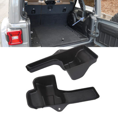 ด้านหลัง Trunk ด้านข้างกล่องเก็บสำหรับ Jeep Wrangler JL JLU Sahara Rubicon 2018 2019 2020 2021 Organizer ถาดจัดเก็บ4ประตู