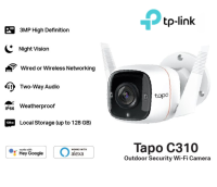 TAPO-C310 CCTV (กล้องวงจรปิด) TP-LINK TAPO C310 OUTDOOR SECURITY Wi-Fi CAMERA กันน้ำ HD 3MP - 2Y