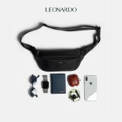 Túi đeo chéo nam nữ Crossbody chất vải Oxford cao cấp thương hiệu Leonardo