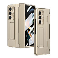 เคสแข็งโทรศัพท์รวมทุกอย่าง360องศาสำหรับ Samsung Galaxy Z Fold 5 Fold 4 Fold 3 5G เคส Z Fold3 4 5ฝาปิดพร้อมหน้าจอฟิล์มแก้วบานพับแบนเคสป้องกันสำหรับ Samsung Z Fold3 Fold4เคส Fold5อัลตร้า-บางและเคสกันกระแทกสำหรับ ZFold3 4 5กรณี