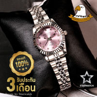 AMERICA EAGLE นาฬิกาข้อมือผู้หญิง สายสแตนเลส รุ่น AE001L - Silver/Pink