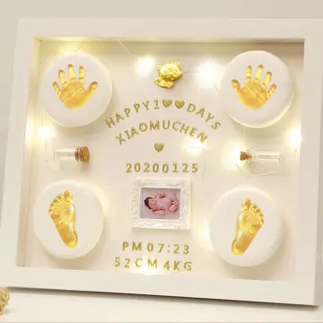 DIY Baby Plaster Casting Kit With Hand And Footprint Handprint
