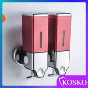 Hộp đựng dầu gội sữa tắm Kosko GANGANG-GGTĐ02 gắn tường đôi lắp đặt dễ dàng