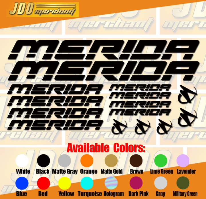 Merida Bike 2 Vinyl Stickers Decals Lazada PH