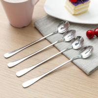 2021Stainless Steel Coffee Spoon Set Long Handle Spoon For Ice Cream Dessert Tea Picnic Drinkware Tableware For Kitchen Accessories