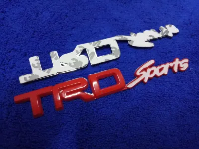 AD.โลโก้  TRD sports  2.3×16 cm 1ชิ้น สีแดง