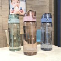 SCHEME 580ML แฟชั่น แบบพกพา BPA แก้วเครื่องดื่ม ขวดน้ำกีฬา ขวดใส ฟรีรั่วซึม