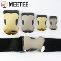 ∈ 4/10Pcs Metal Plastic Side Release Buckles 10-25mm Bone Shape Pet Collar Hook Buckle Backpack Webbing Adjust Clasp Bag Accessory