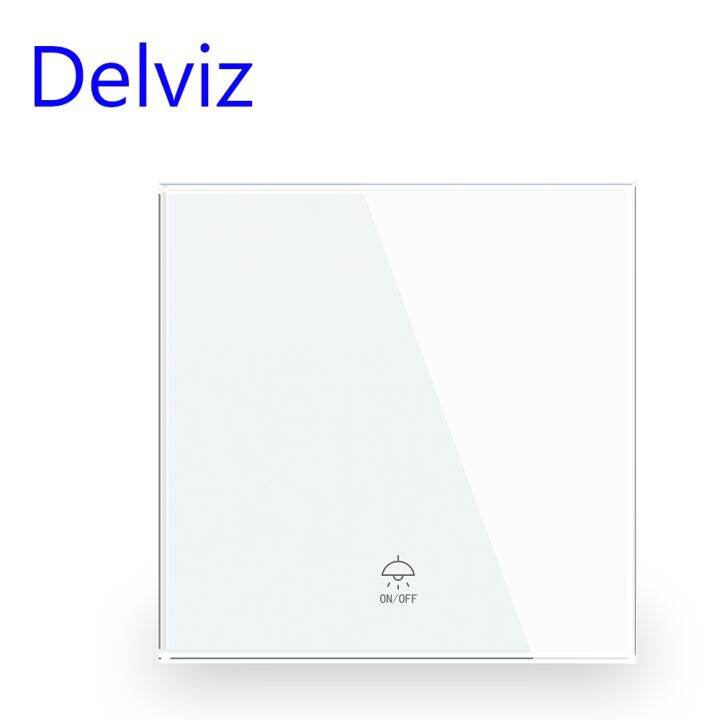 Delviz 16A Wall Switch 110V 250V Recessed Glass Large Panel Standard 1 Gang 2 Way Lazada