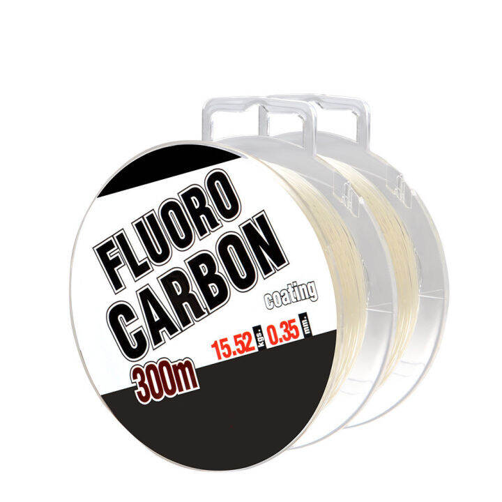 2021-hot-300m-high-quality-fluorocarbon-fishing-line-monofilament-nylon-strong-wire-fiber-coating-fly-fishing-for-carp-fishing