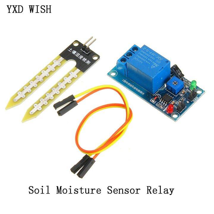 Dc 5v 12v Soil Moisture Sensor Relay Control Module Automatic Watering
