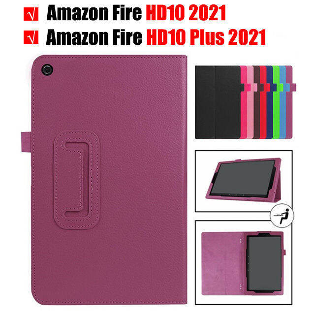 หนัง-pu-กรณีพลิกยืนปกคลุมสำหรับ-amazon-fire-hd10-2021-fire-hd-10พลัส2021-11th-gen-กรณีสมาร์ทหนัง-pu-ยืนเชลล์