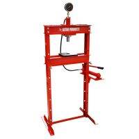 FREE DELIVERY เครื่องอัดไฮดรอลิก แท่นอัดไฮดรอลิก 12 ตัน พร้อมเกจ   12 Ton Hydraulic Shop Press With Gauge