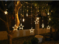 Solar Garland Solar String Lights Outdoor Garland Light Moon and Star Light LED Decorative Solar Lamp For Garden