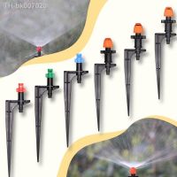 ♀┇™  20PCS Garden Micro Misting Nozzle 11cm Stake 1/4  39;  39; Barb Connector 90/180/360 Degree Irrigation Watering Sprinkler Greenhouse