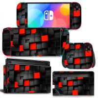 1016 สวิทช์ Oled สติกเกอร์ผิวรูปลอกสำหรับสวิทช์ Oled คอนโซลผิว Dock Joy Con Wrap Full Wrap Decal NS OLED ไวนิล-hjgytyuuiytt