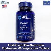 วิตามินซี ฟาสซี และ ไบโอ-เควอซิติน Fast-C and Bio-Quercetin Phytosome 60 Vegetarian Tablets - Life Extension