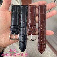 Watch Junyu Accessories Belt Mens Watch Strap 20 21 22mm Pin Buckle Matte Brown Black Mechanical Leather