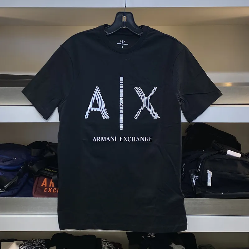 ARMANI EXCHANGE/AX Spring/Summer Men's New Round Neck Printed LOGO Casual  T-Shirt | Lazada PH