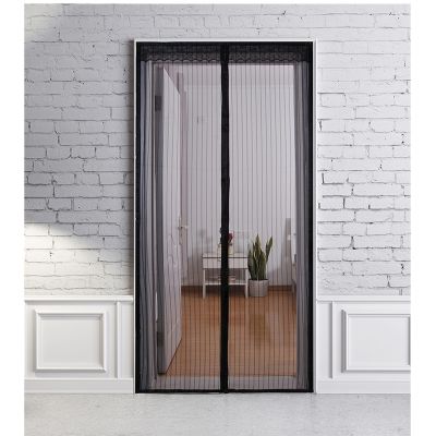 【LZ】 2021 New Magnetic Screen Door Curtain Anti-Mosquito Net Fly Insect Screen Mesh Automatic Closing Custom Size Easy Installation