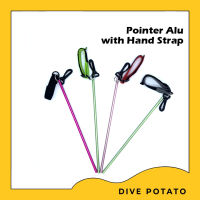 Pointer Aluminium Color With Hand Strap พ้อยเตอร์สำหรับดำน้ำ Scuba Diving Pointer