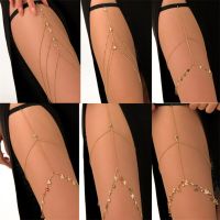 New Bohemian Thigh Chain Simple Star Body Chains for Women Double-layer Metal Bodychain Fashion Thigh Jewelry Leg Chain Women