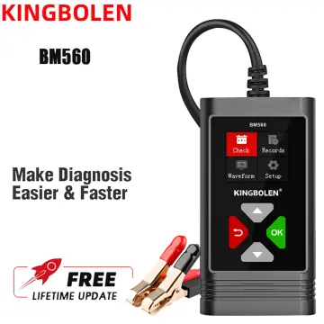 KINGBOLEN BM550 Car Battery Tester, 6V/12V/24V 100-2000 CCA Voltage Battery  Tester Digital Automotive Battery Analyzer for Cars Trucks Motorcycles 