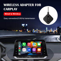 Leesa ตัวรับสัญญาณ WiFi สำหรับ CarPlay 5GHz WiFi มีสายตัวแปลงไร้สายเครื่องเล่นมัลติมีเดียดองเกิลปลั๊กแอนด์เพลย์สำหรับ IOS 13.5ขึ้นไป