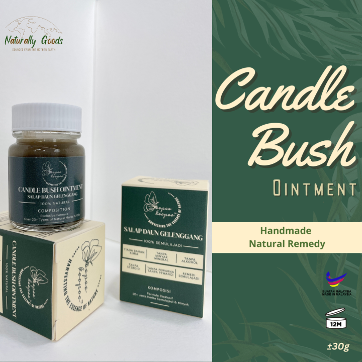 [Koopoo Koopoo] Candle Bush Ointment 30g (Handmade) Good for Eczema