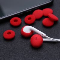 10pcs Ear Sponge Earmuffs Pads Earphone Soft Foam Earbud Headphone Earpads Cover Replacement For Earphone MP3 MP4 Moblie Phone