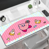 แผ่นรองเมาส์ Kawaii สำหรับนักเล่นเกม Kirbys Gaming Keyboard แผ่นกันลื่น อุปกรณ์เสริมคอมพิวเตอร์เดสก์ท็อป แผ่นรองเมาส์อะนิเมะ แผ่นรองเมาส์ Xxl ขนาดใหญ่