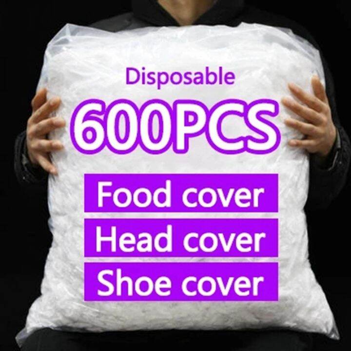 elastic-plastic-wrap-food-grade-food-lids-shoe-cover-shower-headgear-bowls-caps-food-bag-dust